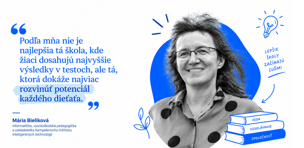 Mária Bieliková odpovedá projektu Eduradar o školstve.